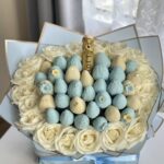 Indulge in luxury with our Champagne & Strawberries Gift—featuring Moët & Chandon, hand-dipped strawberries, and premium roses. Perfect for celebrations.